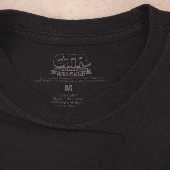 Crash Team Racing Video Game Short Sleeve Graphic Shirt Adult Mens Size M Black - Picture 3 of 9
